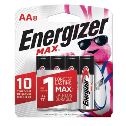 Max Alkaline AA Batteries, Double a Batteries (4-Pack)