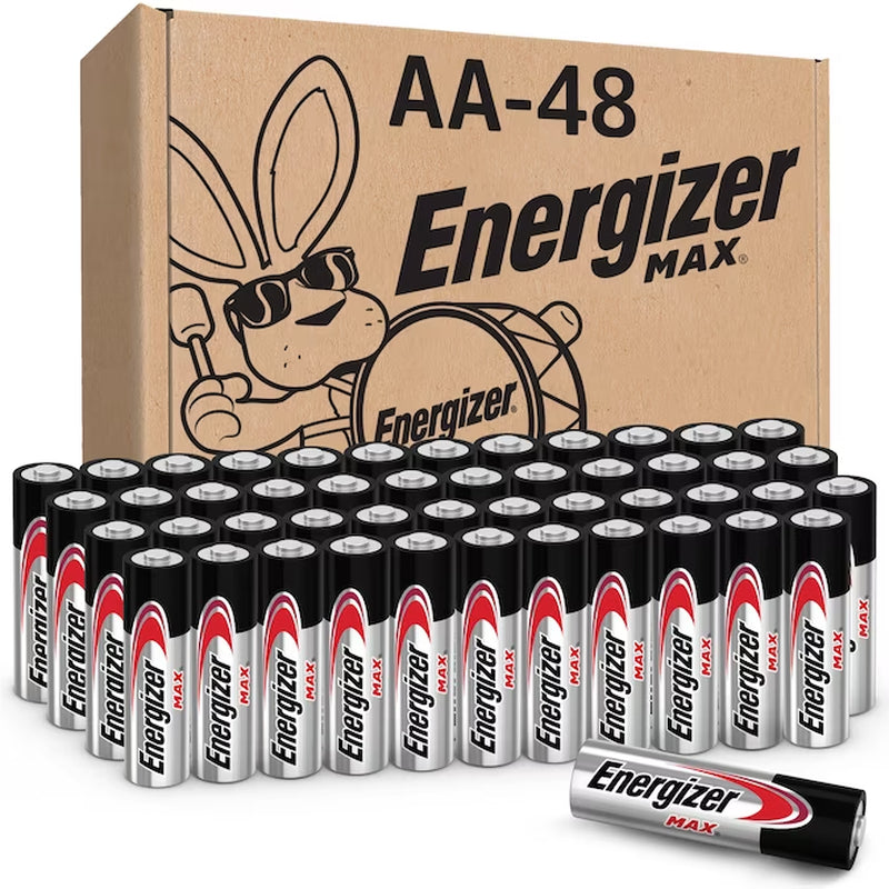 Max Alkaline AA Batteries, Double a Batteries (4-Pack)